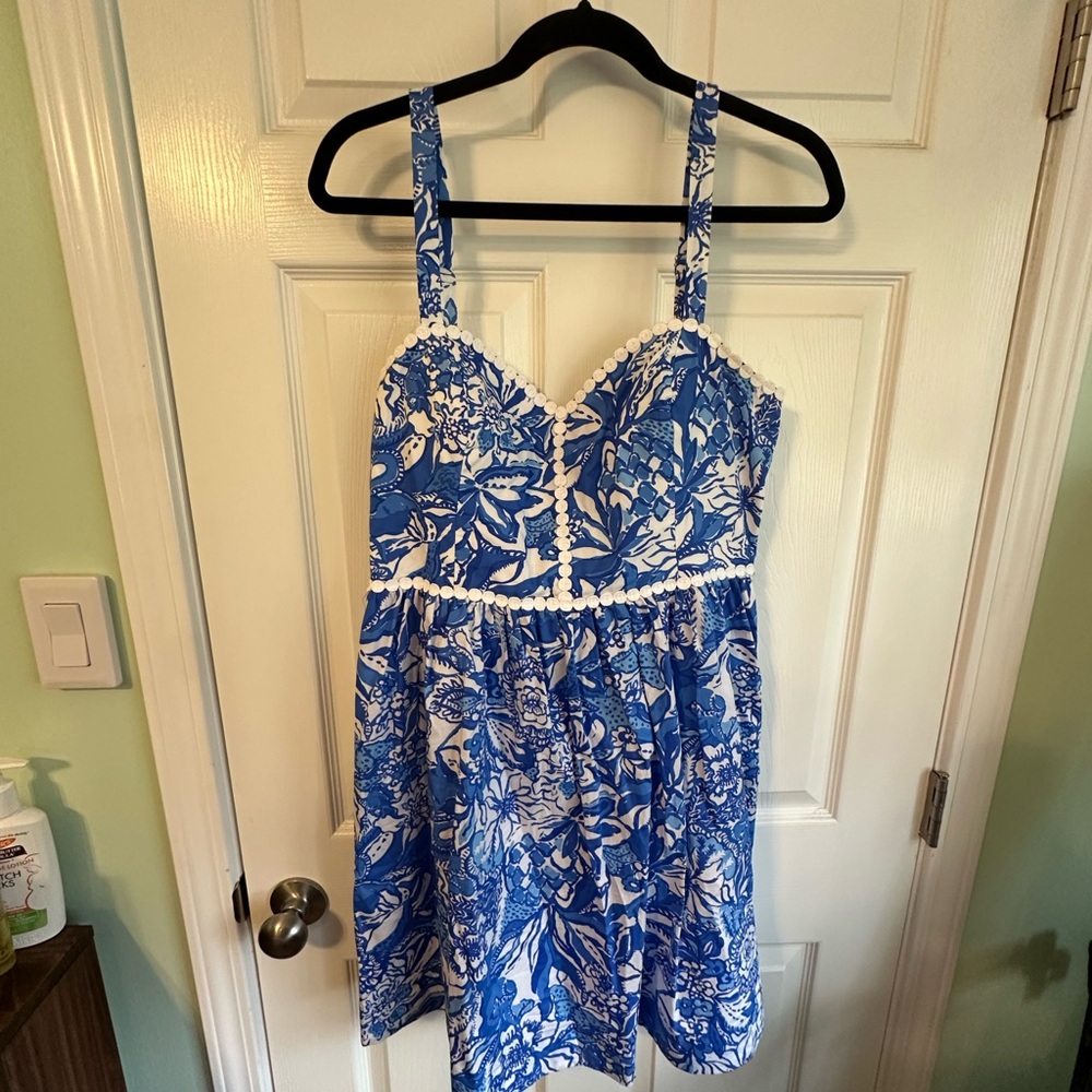 Lilly Pulitzer Blue and White Dress